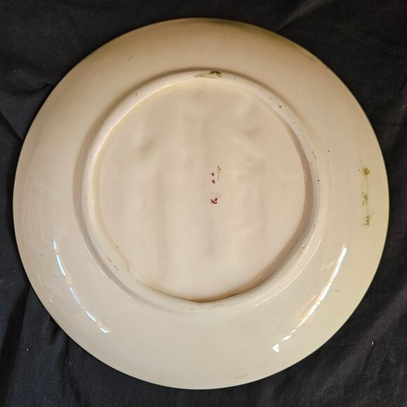 Vintage Christmas Plates 9" Set of 2 Candlesticks Bells Pottery Decor - Picture 6 of 7